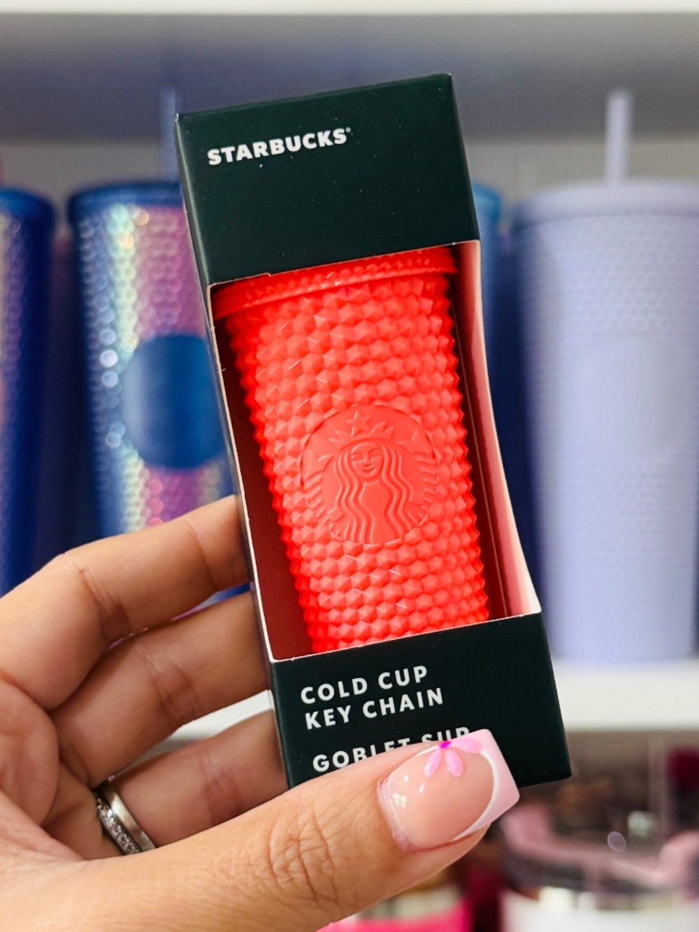 Dragonfruit Tumbler Starbucks Keychain